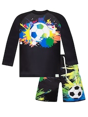Harry Bear Black Football Swim Set 2 Piece - Image 2 of 5