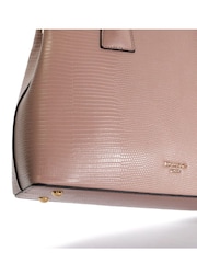 Dune London Pink Medium Metal Derrio Handle Tote Bag - Image 4 of 5