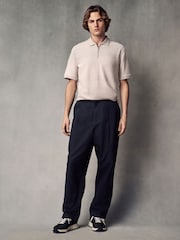 Neutral Regular Fit Smart Quarter Zip Polo Shirt - Image 2 of 8