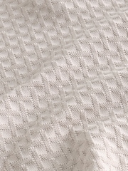 Neutral Regular Fit Smart Quarter Zip Polo Shirt - Image 8 of 8