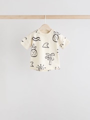 Mono Palm Baby Tops and Shorts Set 6 Piece - Image 5 of 13
