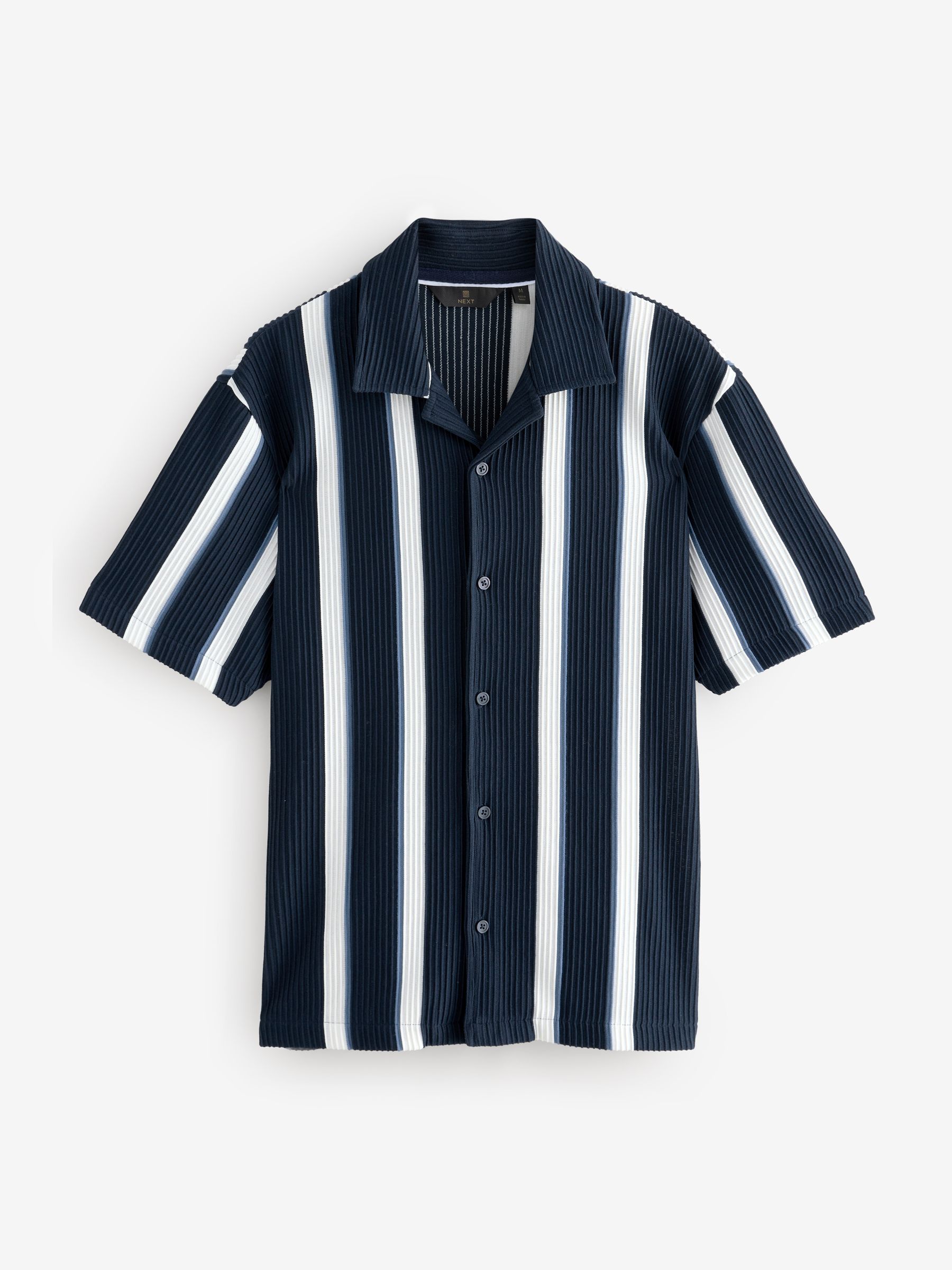 Buy Navy/White Textured Stripe Jersey Shirt from Next USA