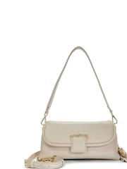 Dune London Cream Chelsea Pillow Leather Shoulder Bag - Image 1 of 5