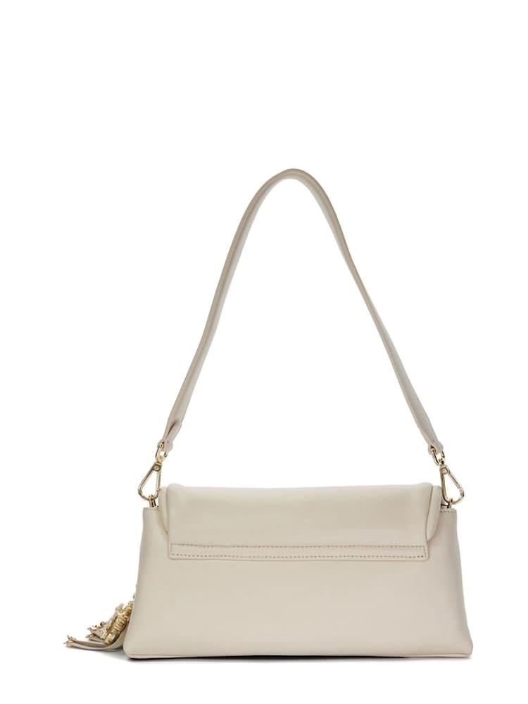 Dune London Cream Chelsea Pillow Leather Shoulder Bag - Image 2 of 5