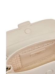 Dune London Cream Chelsea Pillow Leather Shoulder Bag - Image 3 of 5