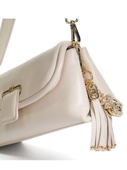 Dune London Cream Chelsea Pillow Leather Shoulder Bag - Image 4 of 5