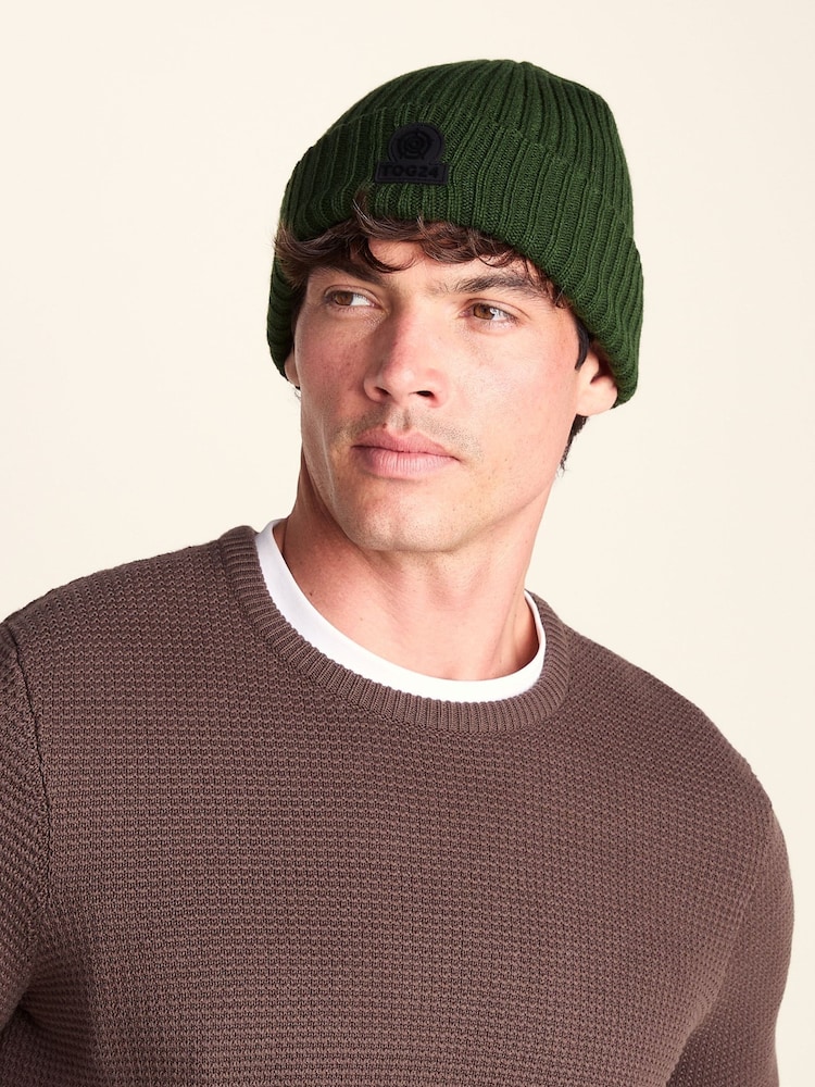 Tog 24 Green Burke Knitted Hat - Image 1 of 5 Tog 24 Green Burke Knitted Hat - Image 1 of 5