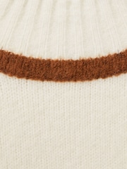 Reiss Ivory Geo 4-9 yrs Wool-Blend Contrast Jumper - Image 4 of 4
