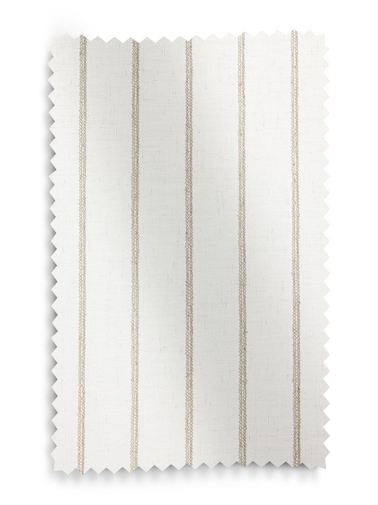 Cortinas de painel transparente sem forro com listras tufadas na parte superior - Imagem 4 de 4