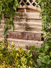 Rust Brown Solar 'My Secret Garden' Hanging Outdoor Wall Light - Image 2 of 5