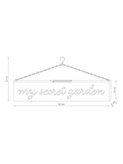 Rust Brown Solar 'My Secret Garden' Hanging Outdoor Wall Light - Image 5 of 5
