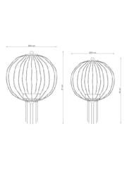 Black Solar Sparkle Ball Outdoor Light - Image 4 of 6