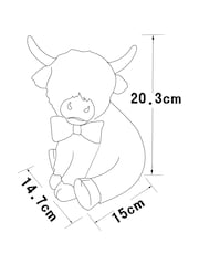 Set of 2 Natural Hamish the Cow Outdoor Solar Light - Image 5 of 7