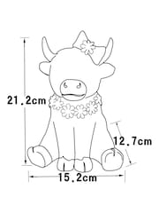 Set of 2 Natural Hamish the Cow Outdoor Solar Light - Image 6 of 7
