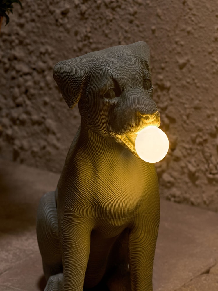 Grey Saffy the Staffy Outdoor Solar Light - Image 2 of 5