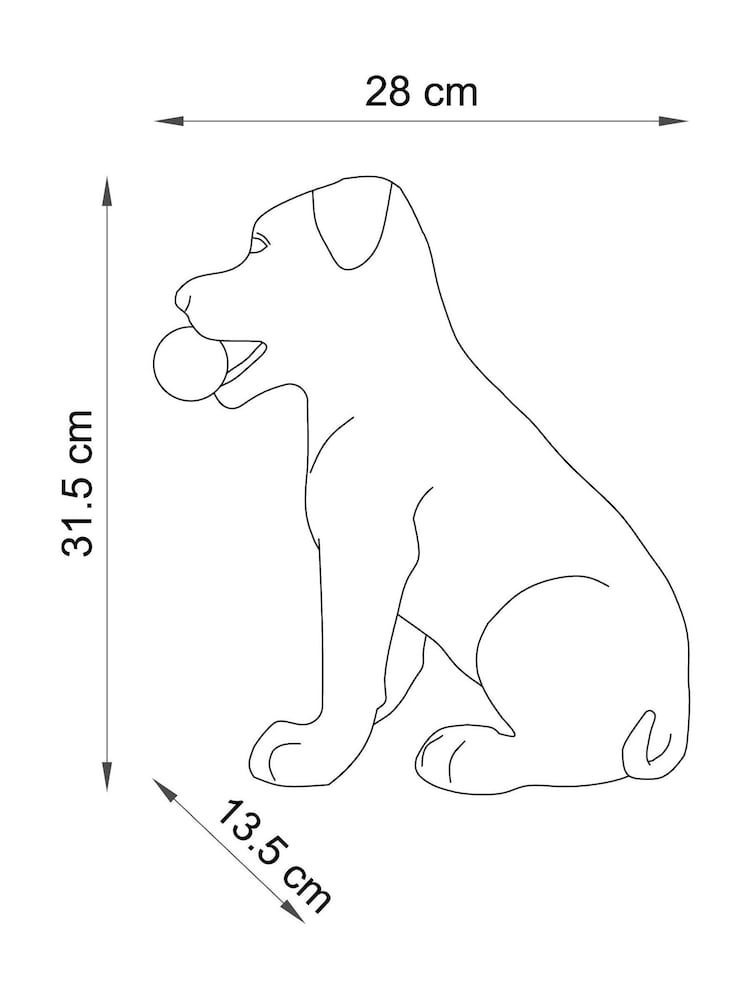 Grey Saffy the Staffy Outdoor Solar Light - Image 5 of 5