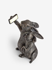 Natural Silver Effect Rosie and Ronnie Outdoor Solar Light - Image 6 of 7