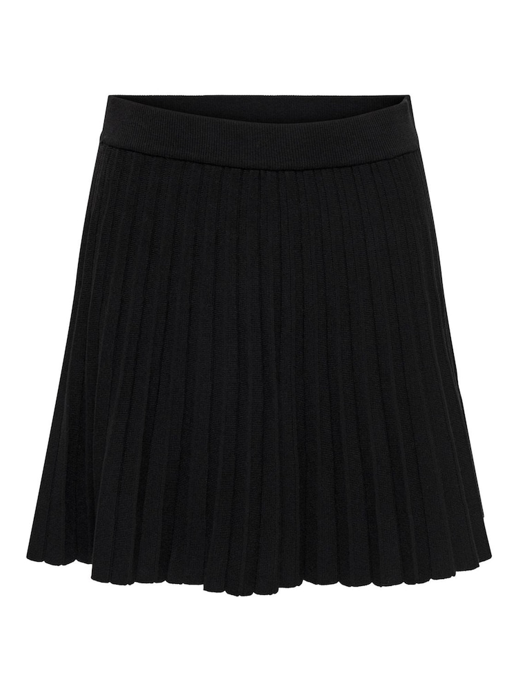 JDY Black Plisse Knitted Mini Skirt - Image 5 of 5 JDY Black Plisse Knitted Mini Skirt - Image 5 of 5
