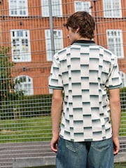White EDIT Football Polo Shirt - Image 3 of 10