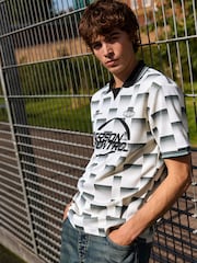 White EDIT Football Polo Shirt - Image 4 of 10