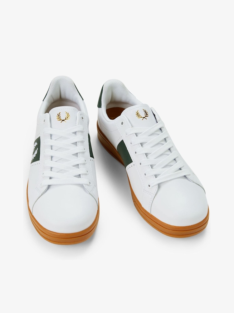 Fred Perry B721 Leather Trainers - Image 2 of 5