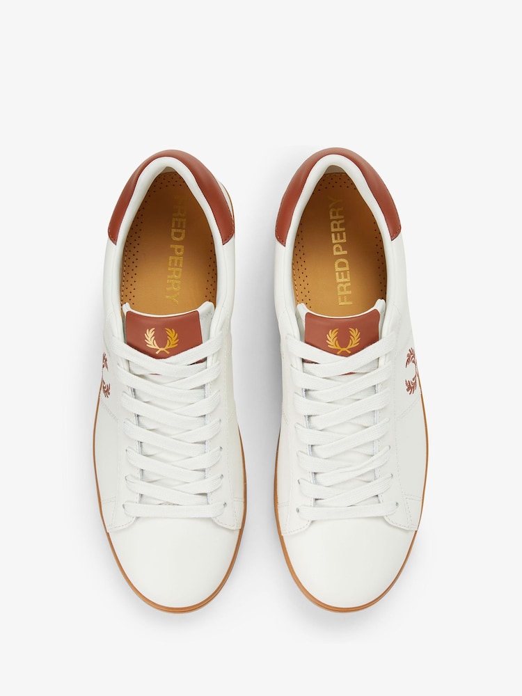 Fred Perry Spencer Leather Trainers - Image 4 of 5