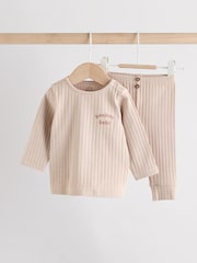 Neutro a rayas - Baby Top and Leggings Set 2 Piece (0mths-2yrs) - Imagen 1 de 15