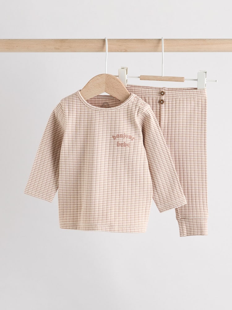 Neutro a rayas - Baby Top and Leggings Set 2 Piece (0mths-2yrs) - Imagen 1 de 15