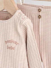 Neutro a rayas - Baby Top and Leggings Set 2 Piece (0mths-2yrs) - Imagen 10 de 15