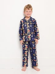 Their Nibs Mushroom Stars 100% Cotton Traditional Long Pyjamas - Bild 2 von 2