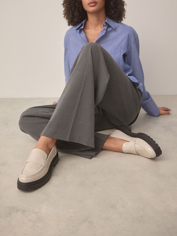 Bone Standard/Wide Fit Forever Comfort® Chunky Loafers - Image 1 of 11