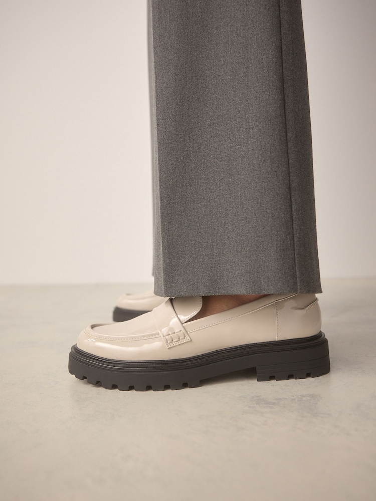 Bone Standard/Wide Fit Forever Comfort® Chunky Loafers - Image 5 of 11