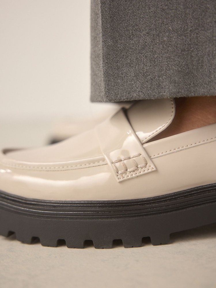 Bone Standard/Wide Fit Forever Comfort® Chunky Loafers - Image 6 of 11