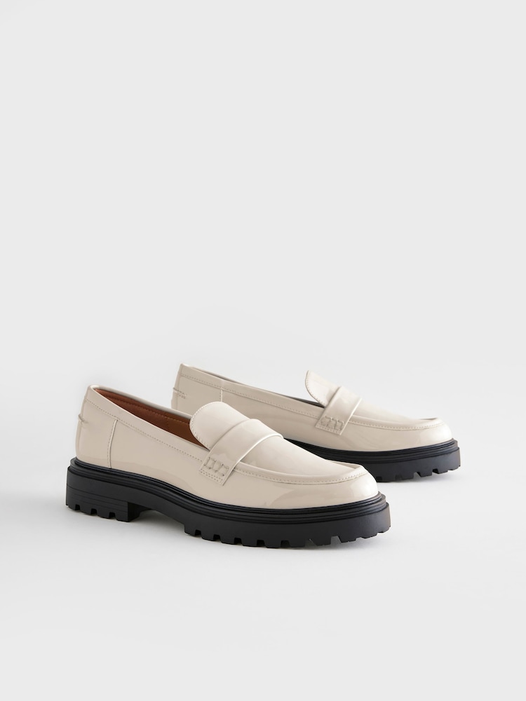 Bone Standard/Wide Fit Forever Comfort® Chunky Loafers - Image 7 of 11