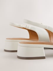 Bone Forever Comfort® Square Toe Hardware Detail Slingbacks - Image 10 of 10