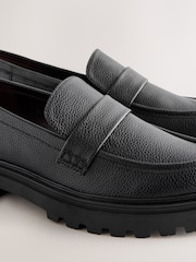 Black Standard/Wide Fit Forever Comfort® Chunky Loafers - Image 6 of 8