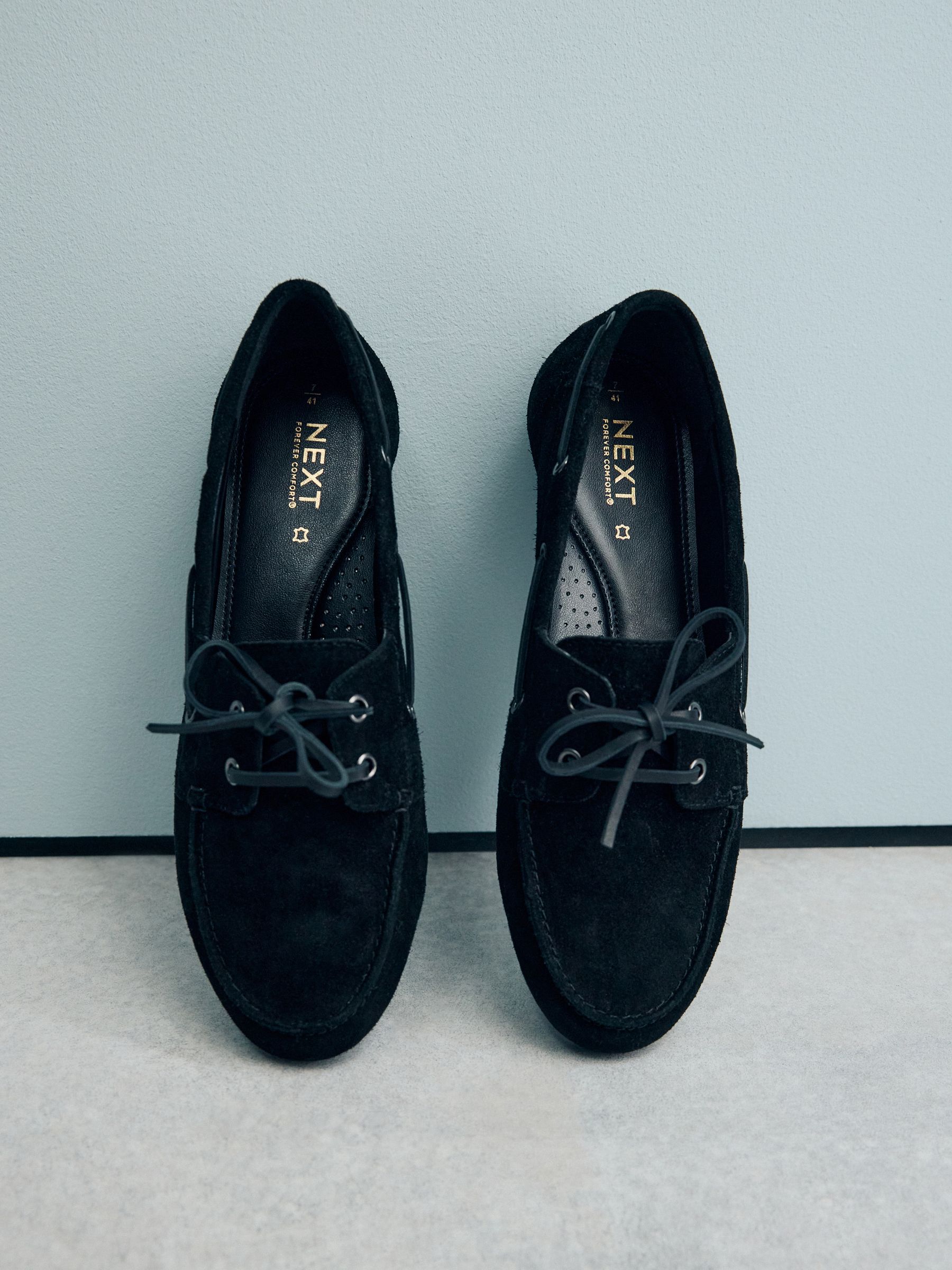 靴 SOPHNET. LEATHER BOAT SHOES BLACK/27.5cm SOPHNET. LEATHER BOAT SHOES BLACK/27.5cm