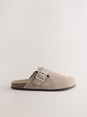 Mink Brown Standard Fit Forever Comfort® Leather Footbed Clogs - Image 7 of 10