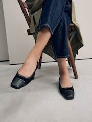 Black Forever Comfort® Square Toe Ballerina Shoes - Image 1 of 11