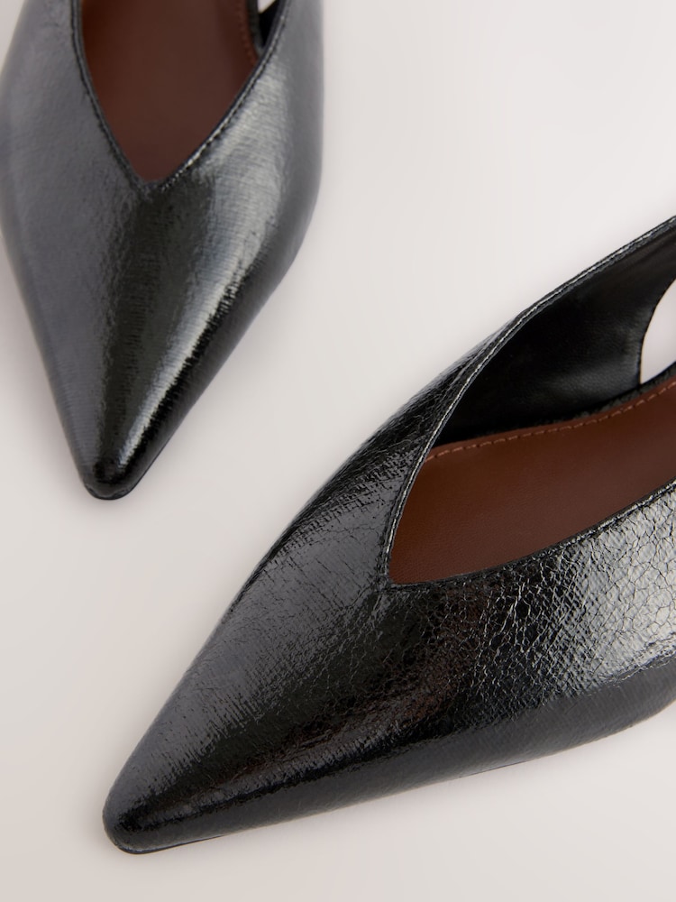 Schwarz - Print Forever Comfort® Schuhe mit spitzer Zehenpartie und Slingback - Bild 10 von 10 Schwarz - Print Forever Comfort® Schuhe mit spitzer Zehenpartie und Slingback - Bild 10 von 10