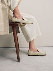 Bone Forever Comfort® Leather Round Toe Slim Driver Loafers - Image 3 of 12