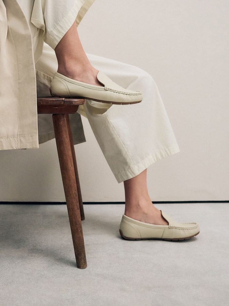 Bone Forever Comfort® Leather Round Toe Slim Driver Loafers - Image 3 of 12