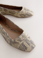 Snake Print Forever Comfort® Square Toe Ballerina Shoes - Image 8 of 9