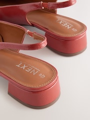 Terracotta Forever Comfort® Square Toe Hardware Detail Slingbacks - Image 8 of 8