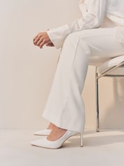 Белый - Кожаные туфли-юли Forever Comfort® - Image 1 of 5