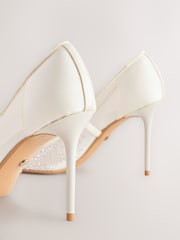 Ivory Forever Comfort® Wedding Point Toe Jewel Mesh Wedding Courts - Image 3 of 5