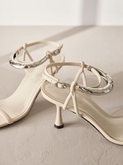 Bone Signature Leather Ankle Cuff Sandal Heels - Image 12 of 12