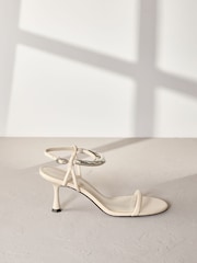 Bone Signature Leather Ankle Cuff Sandal Heels - Image 8 of 12