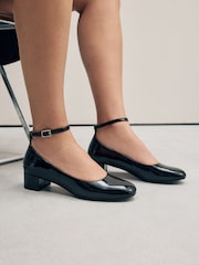 Black Forever Comfort® Round Toe Low Block Courts - Image 3 of 5