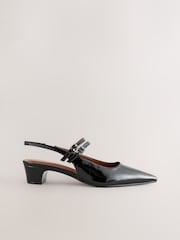 أسود - حذاء Mary Jane بكعب قصير بتصميم مدبب من الأمام من Forever Comfort® - صورة 3 من 7